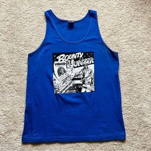Supreme Barrington Bounty Hunter Graphic Tank Top in Blue